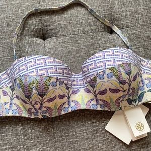 NWT Tory Burch Mosaic Underwire Bandeau Size L